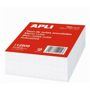 Kockatömb, 100x100 mm, ragasztott, APLI, fehér 137269641 - APLI