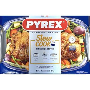 Pyrex ESSEN szögletes sütőtál+fedő 6,7l (4,4l+2,3l) 137274140 - Pyrex