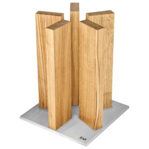 KAI Stonehenge késtartó tölgyfából, rozsdamentes acél talppal (STH-3) 137274544 - Késtartó