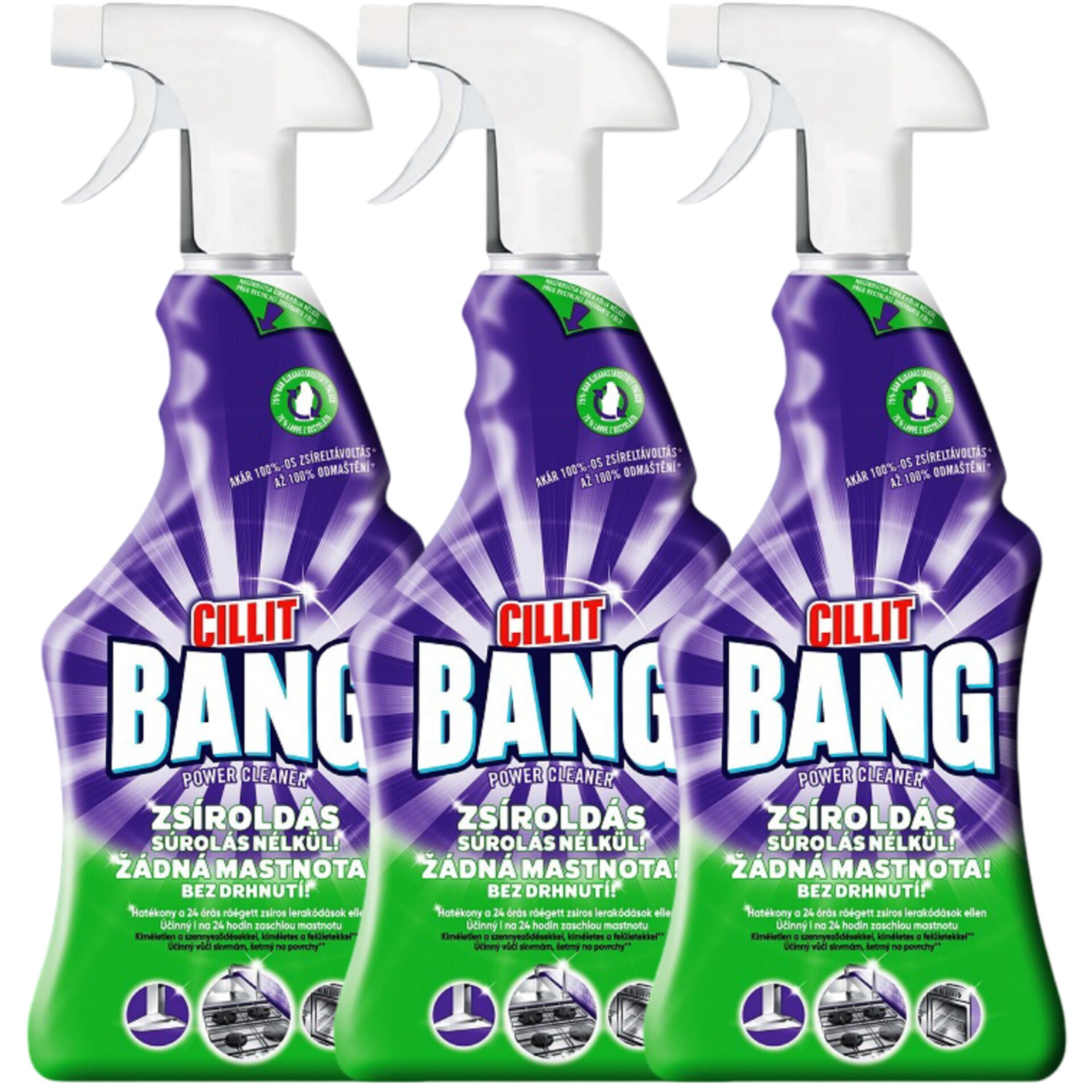 E-shop Cillit Bang Odstraňovač mastnoty v spreji 3x750ml