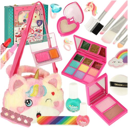 Kids Make-up Cosmetics Set in Unicorn Bag 21 pcs 137275602