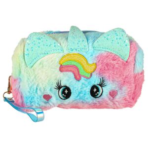Unicorn Makeup Bag for Girls, Rainbow Cosmetic Bag with Handle - Vanity Table, Makeup Set, Fragrance
