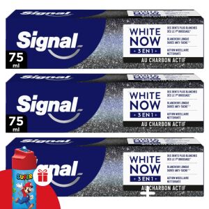 Signal White Now 3in1 White Boost Fogkrém 3x75ml Mario Kulaccsal Ajándék - Signal