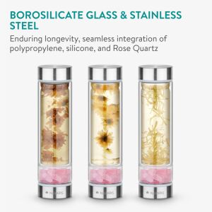 Navaris teáspalack féldrágakövekkel, rozsdamentes acél infúzióval, fedéllel, 450 ml, 61741.08