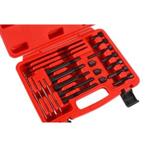 Kraft&Dele KD12529 комплект инструменти за отстраняване на счупени свещи отворен куфар - Набор от инструменти