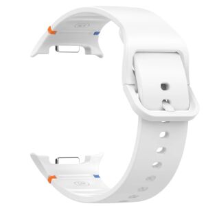 THD 20mm Bijeli silikonski remen za sat za Samsung Galaxy Watch 8 & 8 Classic - Pametni uređaj