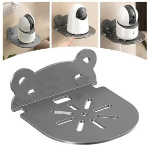 Falra szerelhető fém kamerakonzol állvány használat közben, medve design - Biztonságtechnikai kiegészítő