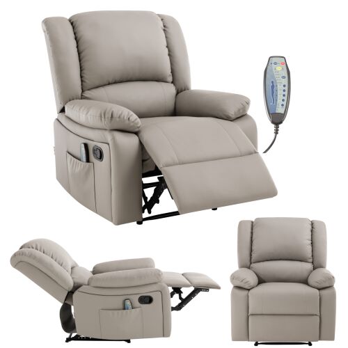 Масажен стол Pepita COMFORT XXL с накланяне, тъмно бежов, множество изгледи