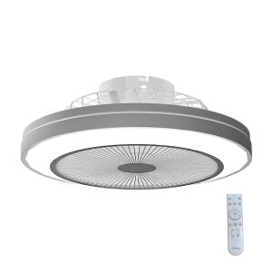 Ardes 5PL50 mennyezeti ventilátor LED világítással és távirányítóval, fehér háttérrel - Mennyezeti ventilátor