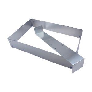 Állítható Téglalap Tortakeret - Rozsdamentes Acél, 5cm magas