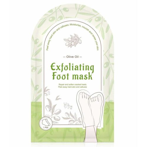 Olivaolajos hámlasztó zokni lábra, mélyreható regenerálásra és puha sarokra 137298454