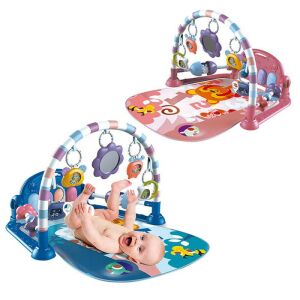 Zenélő Babajátszószőnyeg - Készségfejlesztő Játékhíddal