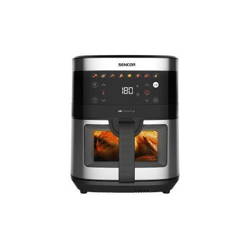 Frytownica beztłuszczowa SENCOR SFR 9000SS z cyfrowym wyświetlaczem i okienkiem podglądu