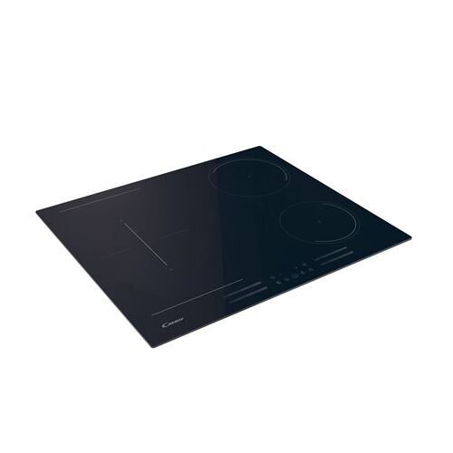 Candy CTP644MCBB/1 Black Induction Cooktop, angled view