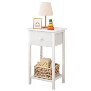 ÉJJELISZEKRÉNY FIÓKKAL FEHÉR HÁLÓSZOBÁBA NAPPALIBA 38 CM