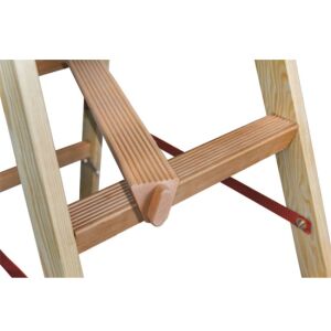 Falétra 5 fokos fa létra, lépcső részlet - JKH