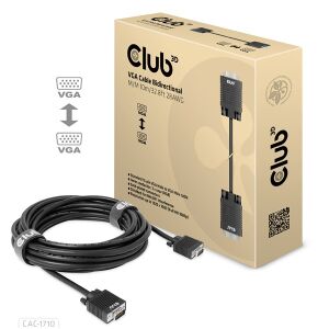 CLUB3D CAC-1710 VGA kábel 10 M VGA (D-Sub) Fekete 137303683 - Club3D