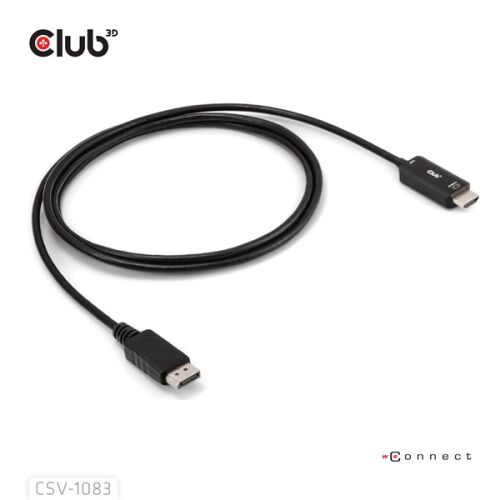 Club3D CAC-1083 DisplayPort - HDMI kábel