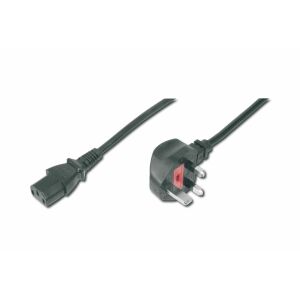 Digitus AK-440107-018-S tápkábel Fekete 1,8 M BS 1363 IEC C13 137304970 - Assmann