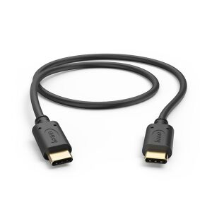 Hama USB-C - USB-C 2.0 kábel, 0.5m, fekete - Adatkábel