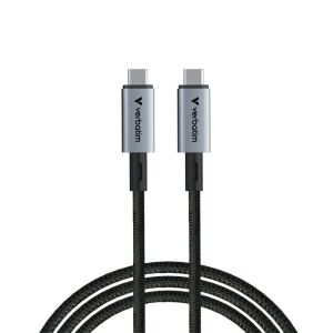 Verbatim USB4 Gen 2x2 USB-C kábel 1.2m - Fekete - USB kábel