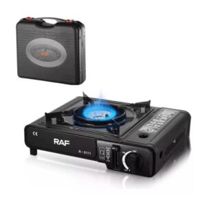 Aragaz camping RAF R-8111 în uz cu geantă de transport - Plite