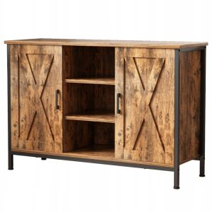 Schrank mit offenen Regalen, Vintage-Loft-Kommode