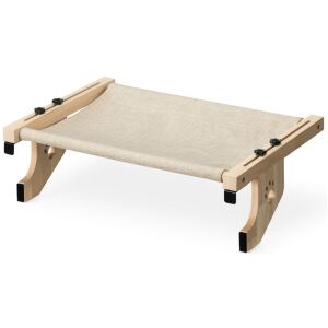 Navaris bézs macskafekhely, ablakra szerelhető, erős fa keret - Állattartás