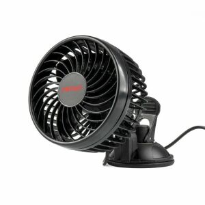 Amio 4,5 hüvelykes 12V-os autós ventilátor tapadókorongos rögzítéssel, 2 sebességes - Autós ventilátor