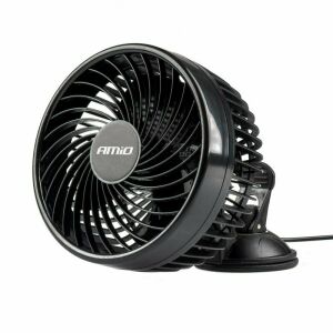 Amio 24V autós ventilátor tapadókorongos rögzítéssel, 6 hüvelykes, két sebességes - Autós ventilátor