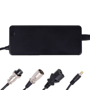 Blei-Säure-Inverter 72V/2A mit 4 Anschlüssen für Elektroroller, Fahrräder, Hoverboards, Scooter, Schwarz 137319490 - Akkuladegeräte