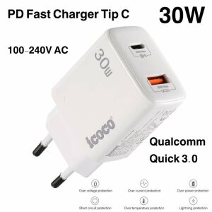 Incarcator Rapid PD 30W Tip C - Usb 3.0 137319530 - Akkuladegeräte