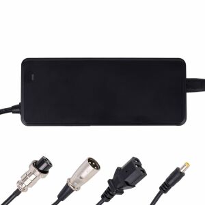 Li-ion Ladegerät 67,2V/2A mit 4 Anschlüssen für Elektroroller, Fahrräder, Hoverboards, Scooter, Schwarz 137319594 - Akkuladegeräte