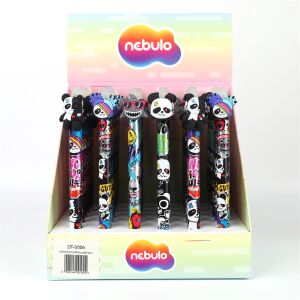 Nebulo Panda Radírozható Zselés Tollak, 36 darabos Display - Nebulo