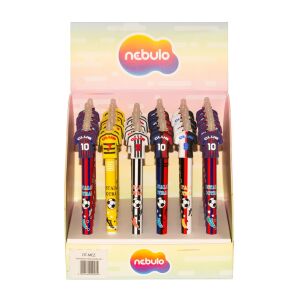 Nebulo Radírozható Zselés Tollak, Focimez Dizájn, 36 darabos Display - Nebulo