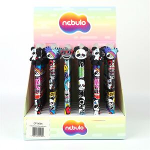 Nebulo Panda Radírozható Zselés Tollak, 36 darabos display - Nebulo