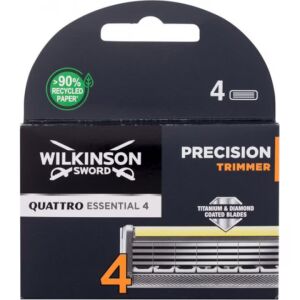 Wkłady do maszynki do golenia Wilkinson Quatro Titanium Precision Carbon, męskie, 4 szt. 137322771 - Wilkinson