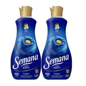 Semana Super Soft aviváž, 1.3L, 2 balenie, chráni oblečenie, redukuje alergény, ľahké žehlenie - Pranie