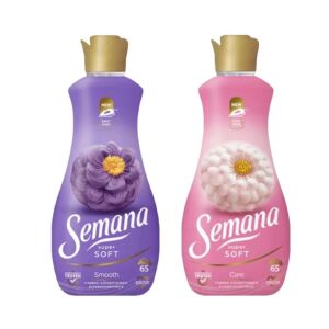 Set omekšivača za rublje Semana Super Soft, 1.3L, 65 pranja, varijante Smooth i Care - Potrepština za kućanstvo