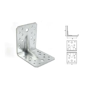 KOELNER 105x105x90mm erősített sarokösszekötő szeglemez 137338344 - Sarokvas & Szegletvas