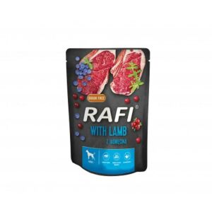Rafi alutasakos eledel kutyáknak bárányhússal és áfonyával 300 g