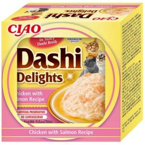 Inaba Cat Churu Dashi Delights - csirke-lazac 70 g 137338396 - Inaba
