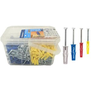 KOELNER 620 db UNOcsavar+dübel szett univerzális tipli+ csavar R-SLL11-UNOMIX