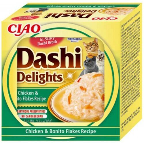 Inaba Cat Churu Dashi Delights - csirke-bonito pehely 70 g 137338867