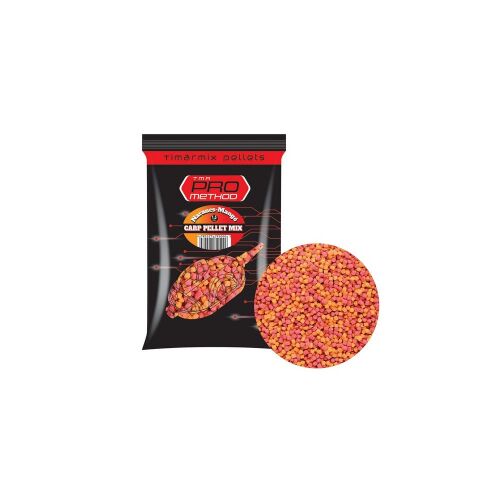 TIMÁR MIX PRO METHOD Carp Pellet Ananász-Vajsav 3mm 800g, Ananászos ízesítésű horgászcsali pontyoknak - Timár Mix