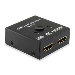 Equip HDMI Switch, 332723 (1x Bemenet, 2x Kimenet, két irányú jelátvitel, fekete) 137339718 - Equip