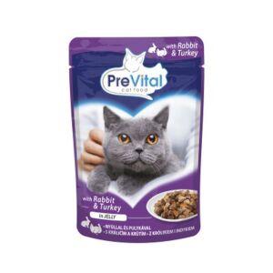 PreVital alutasakos eledel nyúllal és pulykával zselében 24 x 100 g 137339934 - PreVital