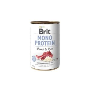 BRIT Mono Protein Lamm und brauner Reis, Nassfutter für Hunde, 400 g 137340266 - Nasses Hundefutter