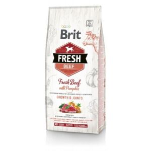 BRIT Fresh Beef & Pumpkin Puppy Large Growth & Joints  - sucha karma z wołowiną i dynią dla szczeniąt ras dużych - 12 kg 137340295 - Karma dla psów