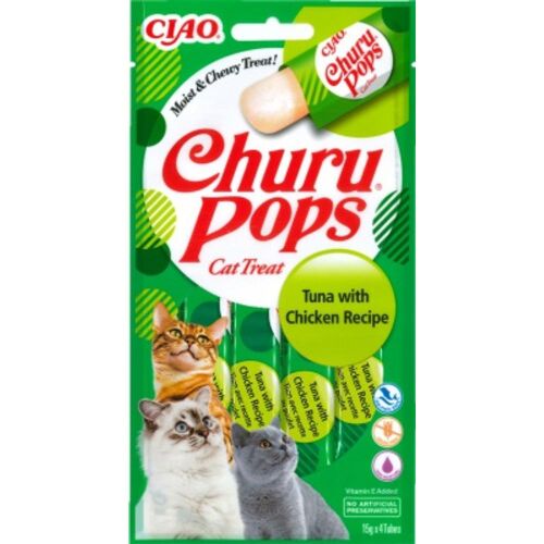 Inaba Cat Churu Pops - tonhal csirkével 4 x 15 g
